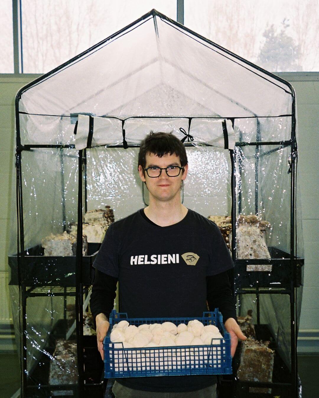 Helsieni urban mushroom farm in Raasepori