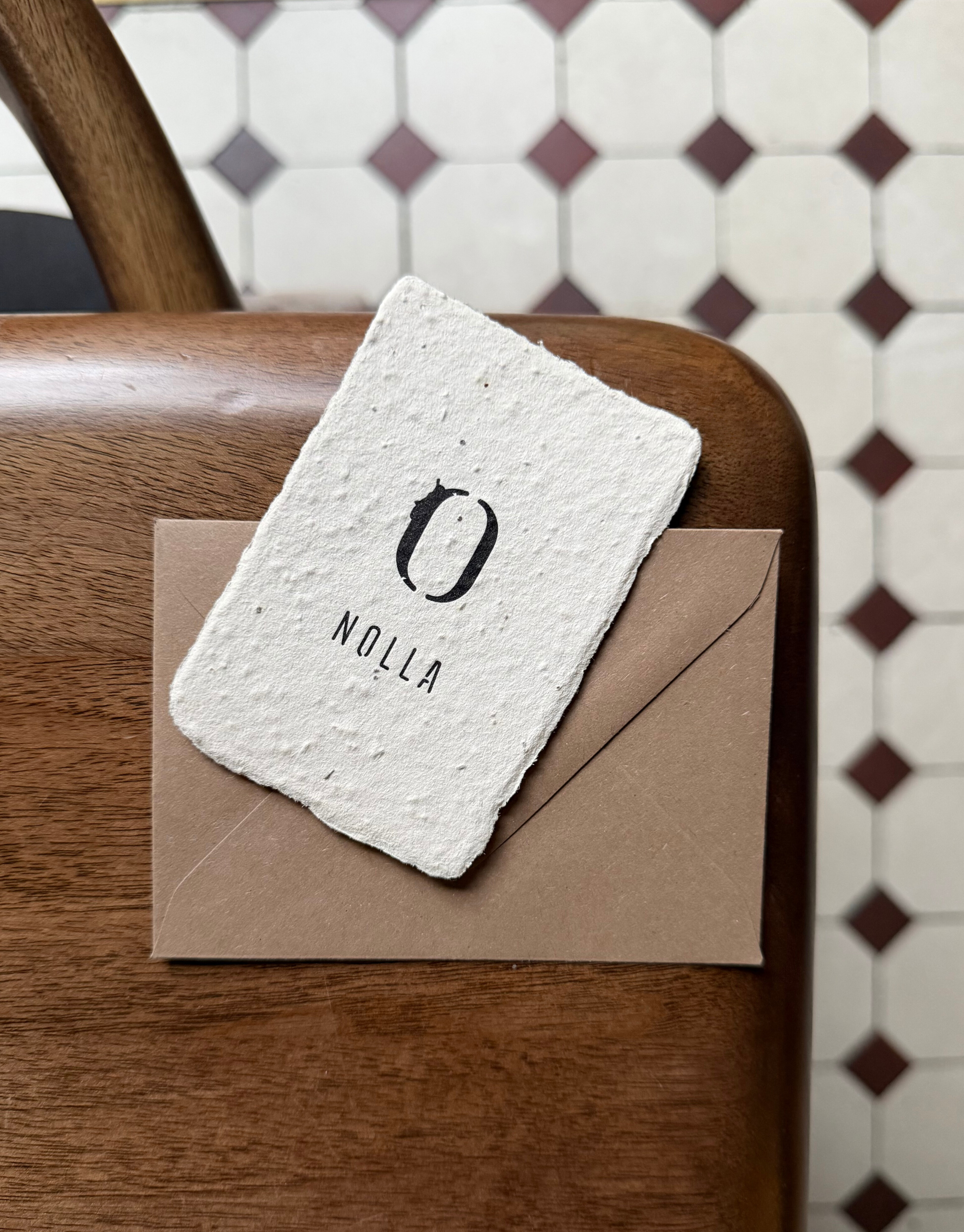 Restaurant Nolla Gift Card on table
